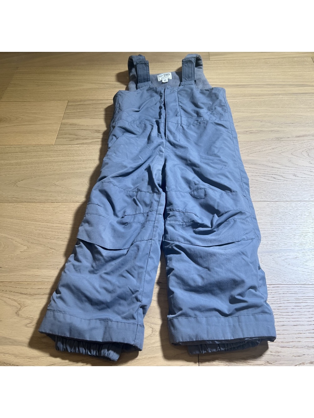 The Children's Place Kids' Gray Snow Bibs – Size 4T